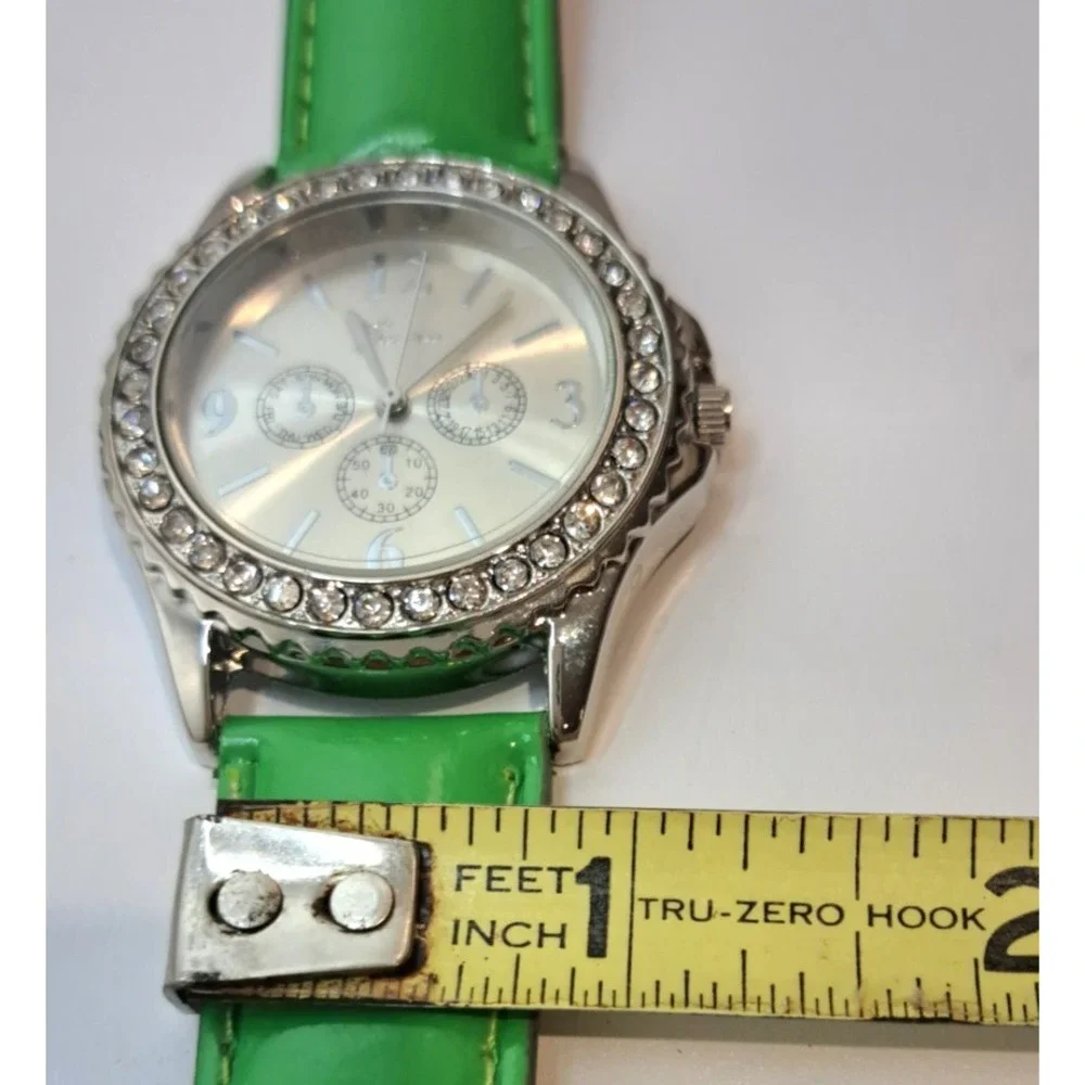 Lot of 2 Preppy Watches Caribbean Joe Pineapple Pink Geneva Rhinestone‎ Green